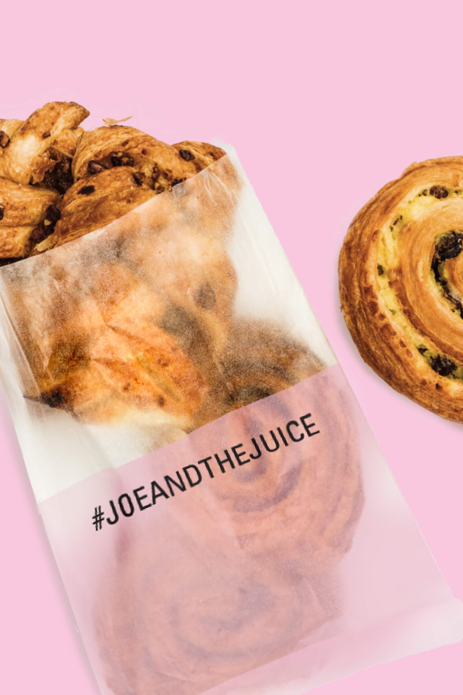 Verpakkingen met ADA papier van Joe & The Juice voor Ace Packaging