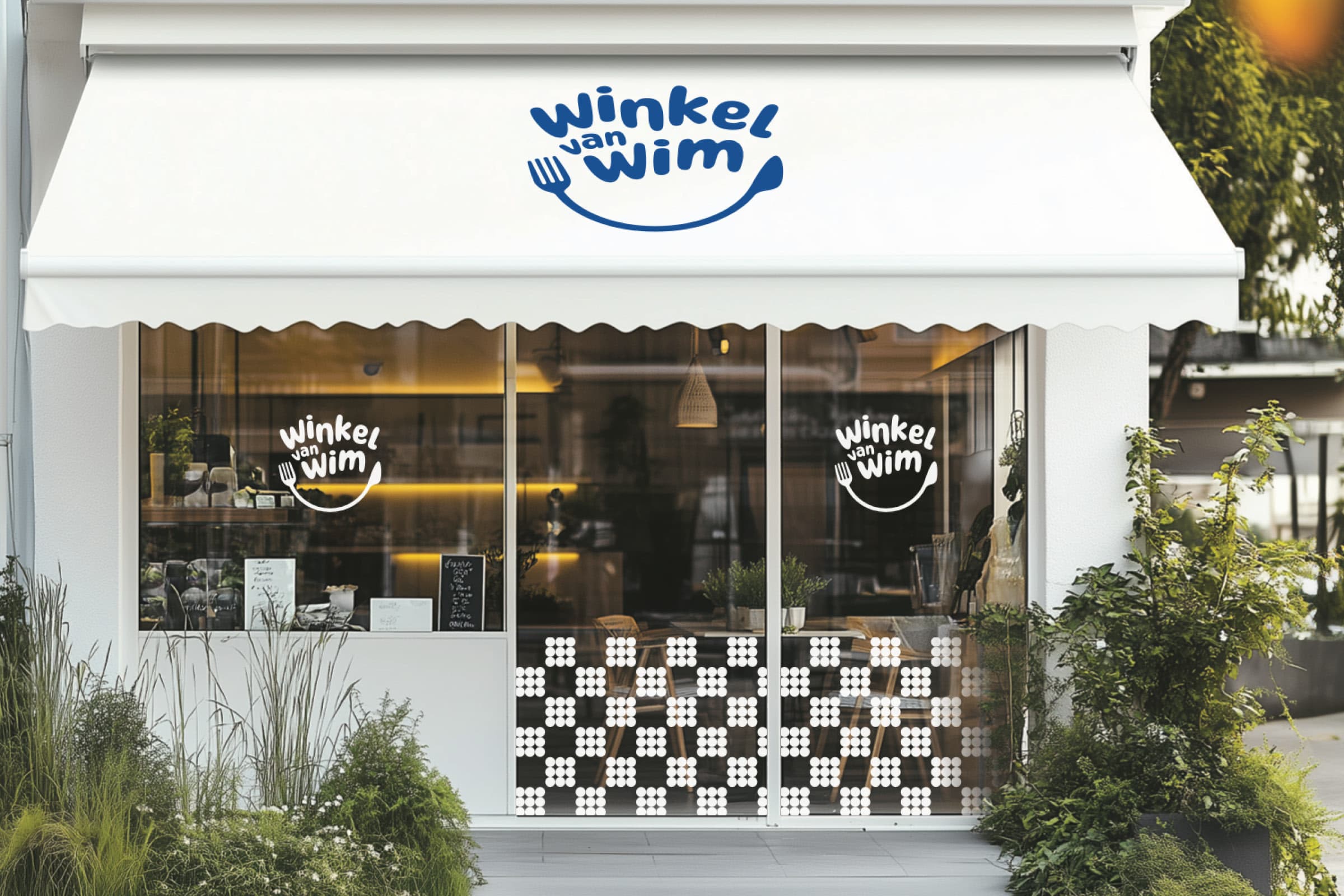 Restaurant branding voor Winkel van Wim
