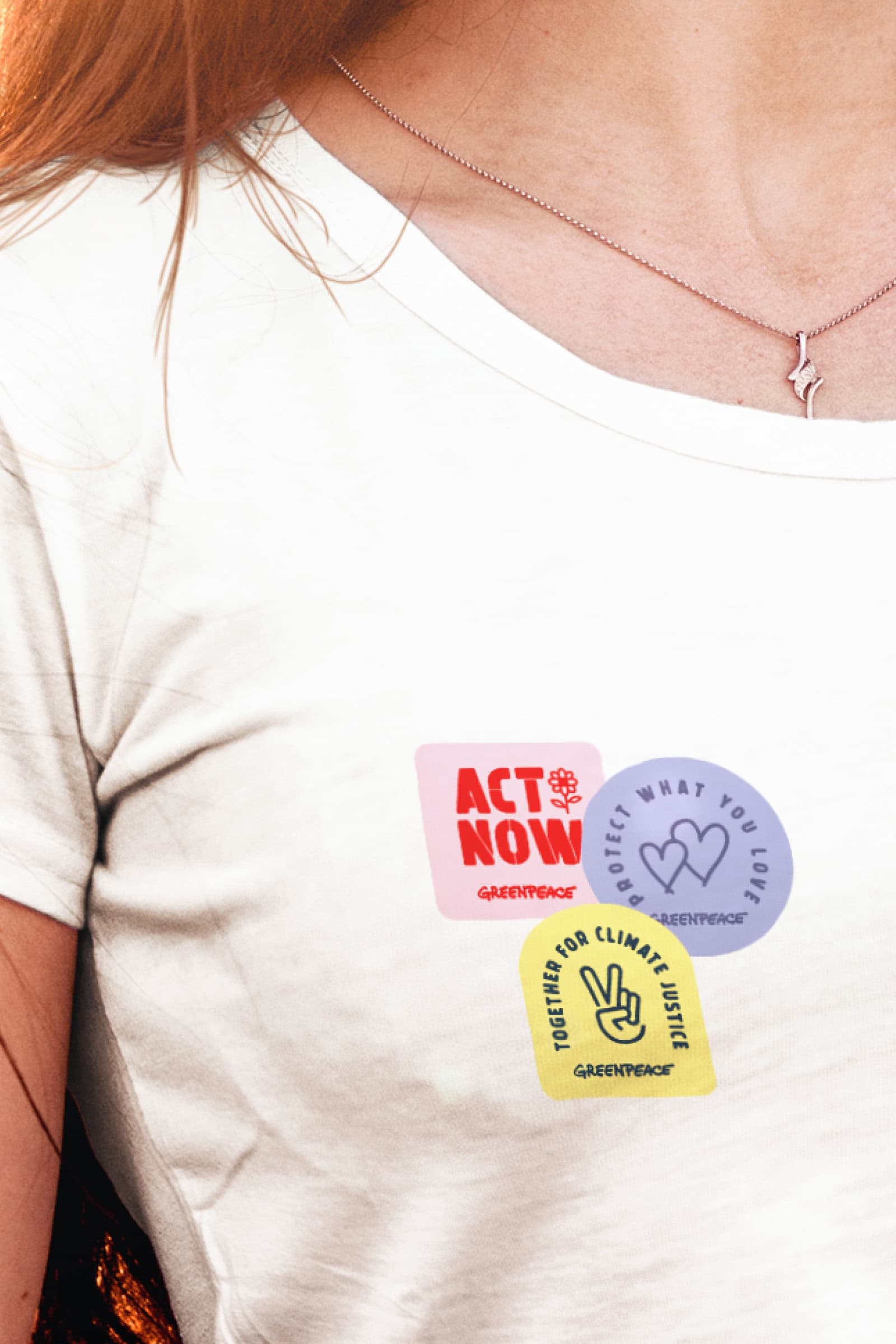 T-shirt met design Greenpeace
