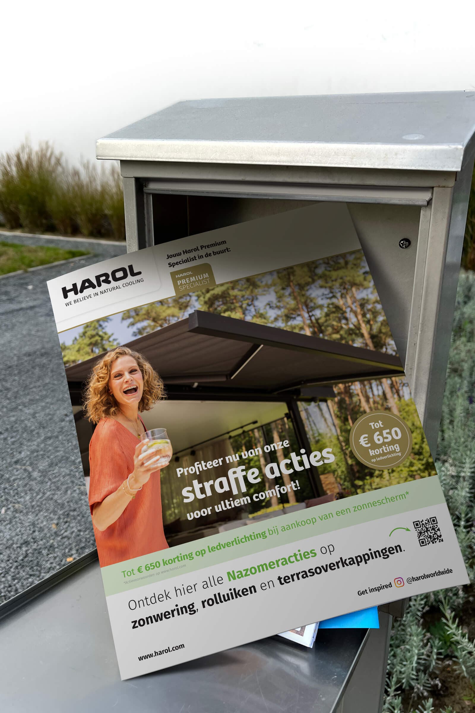 Huis aan huis folder voor de campagnes van Harol