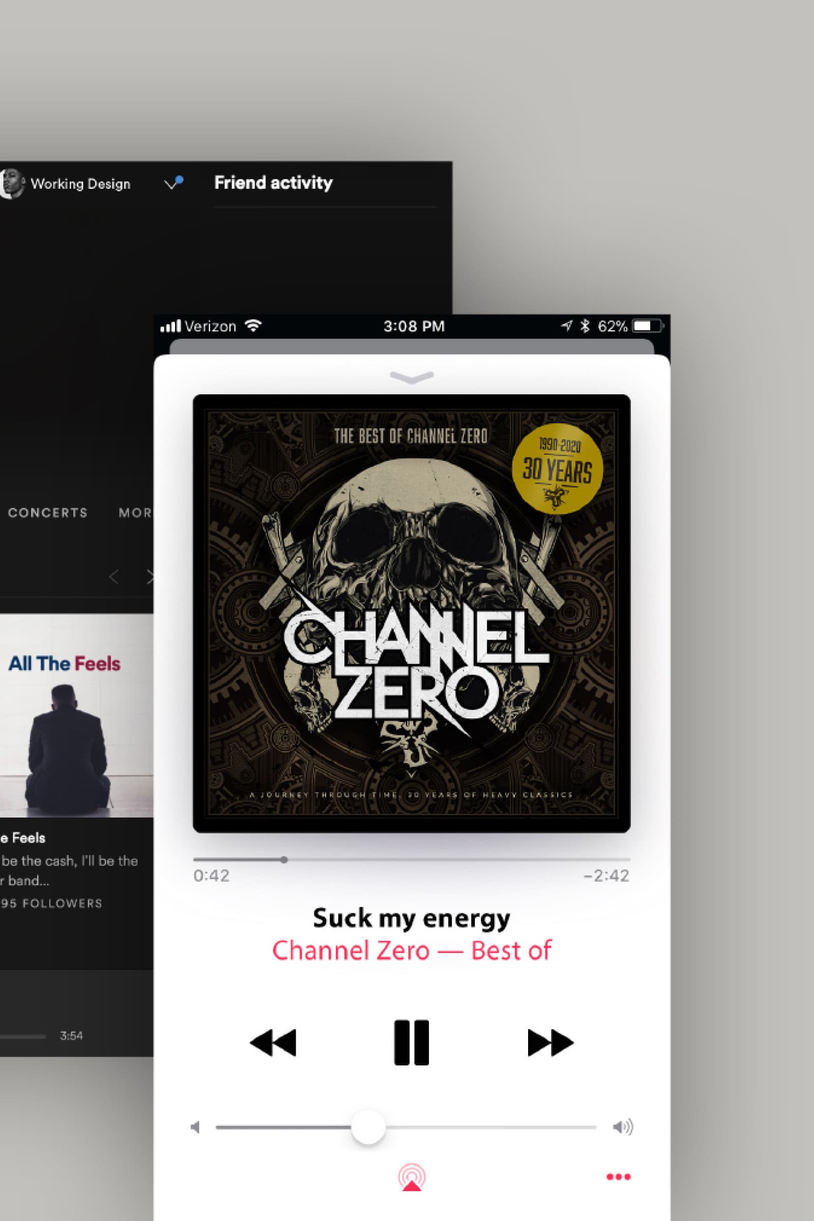 Albumcover Channel Zero in muziek app