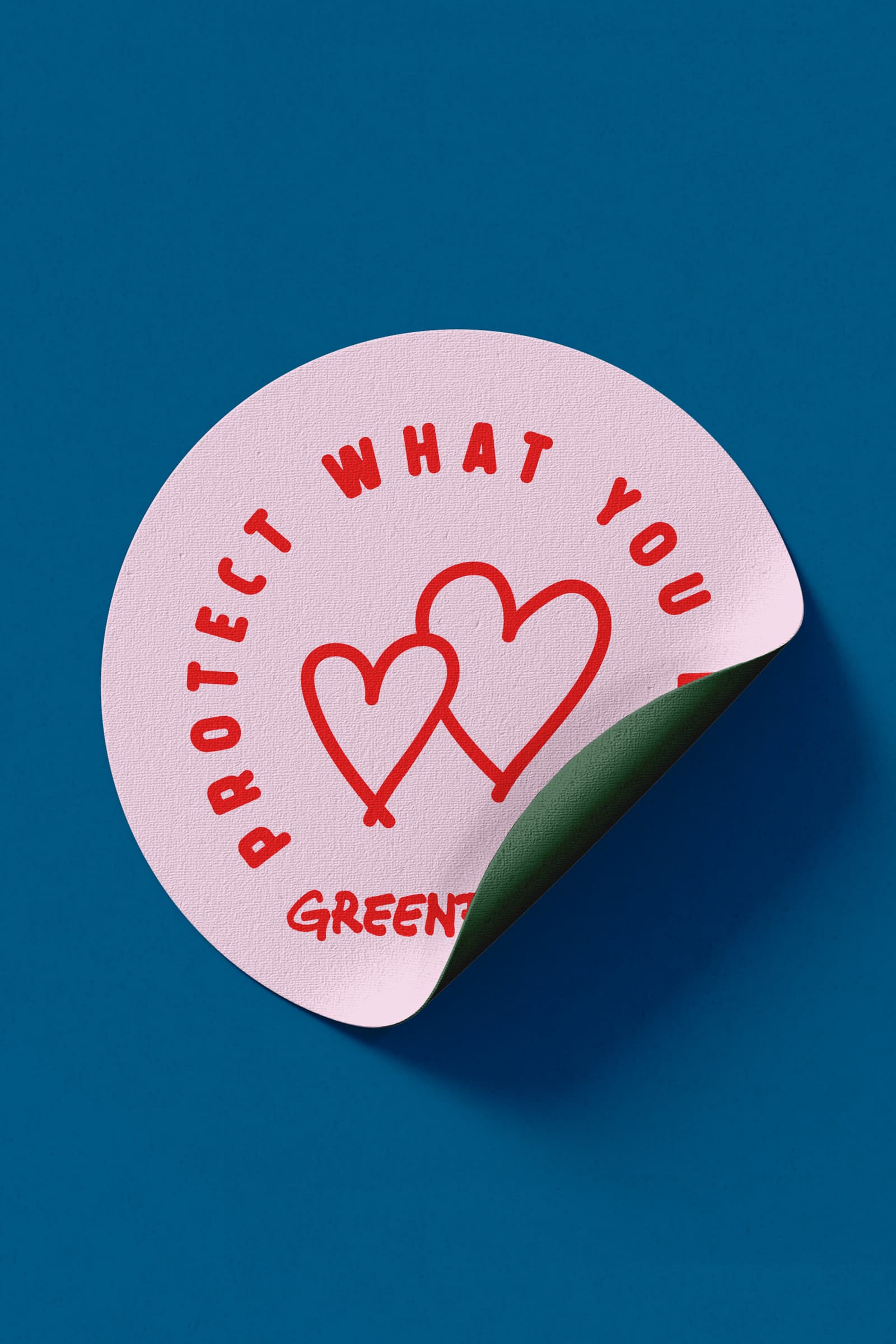 Sticker in branding Greenpeace