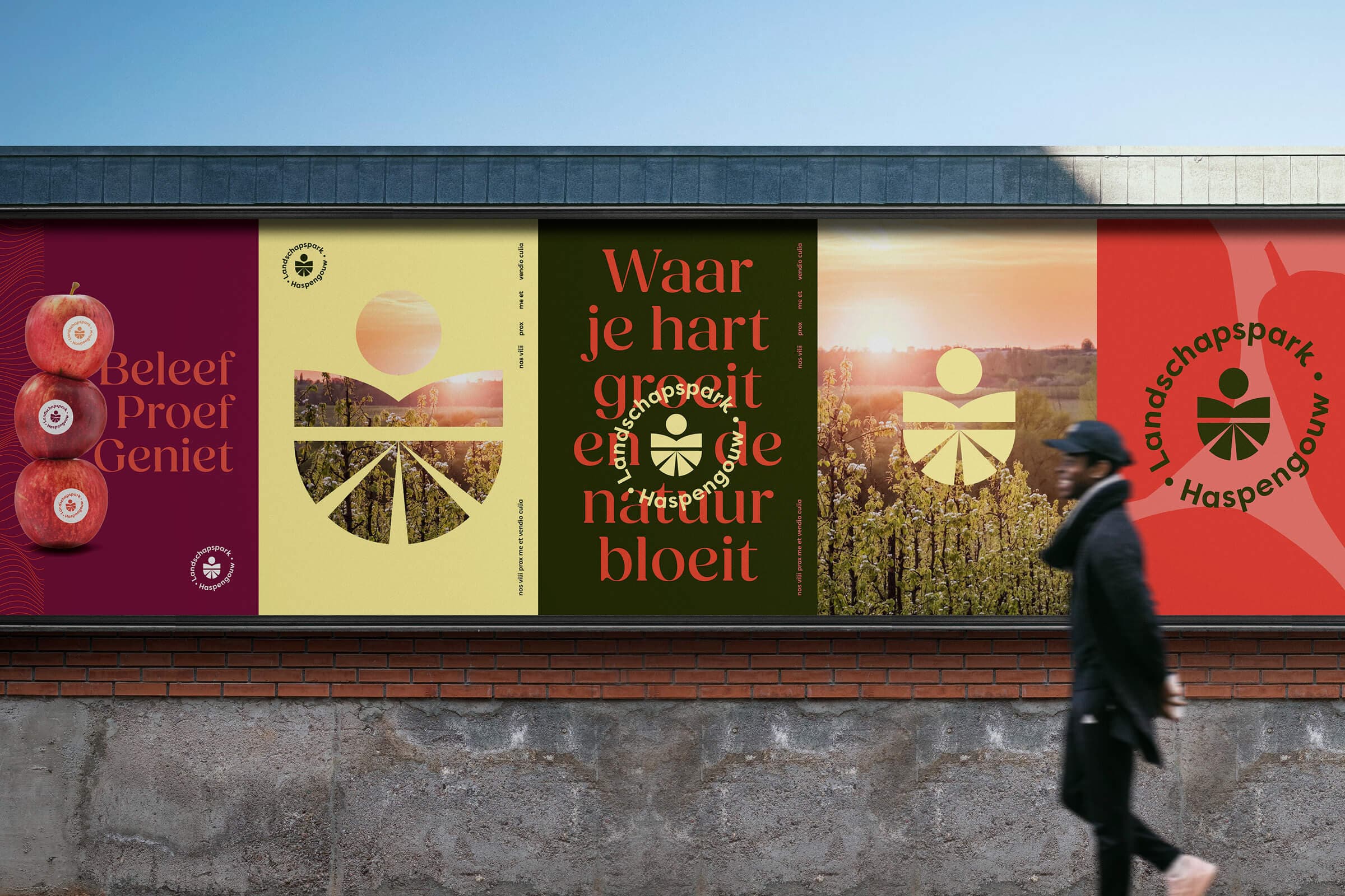 Branding in het straatbeeld voor Landschapspark Haspengouw